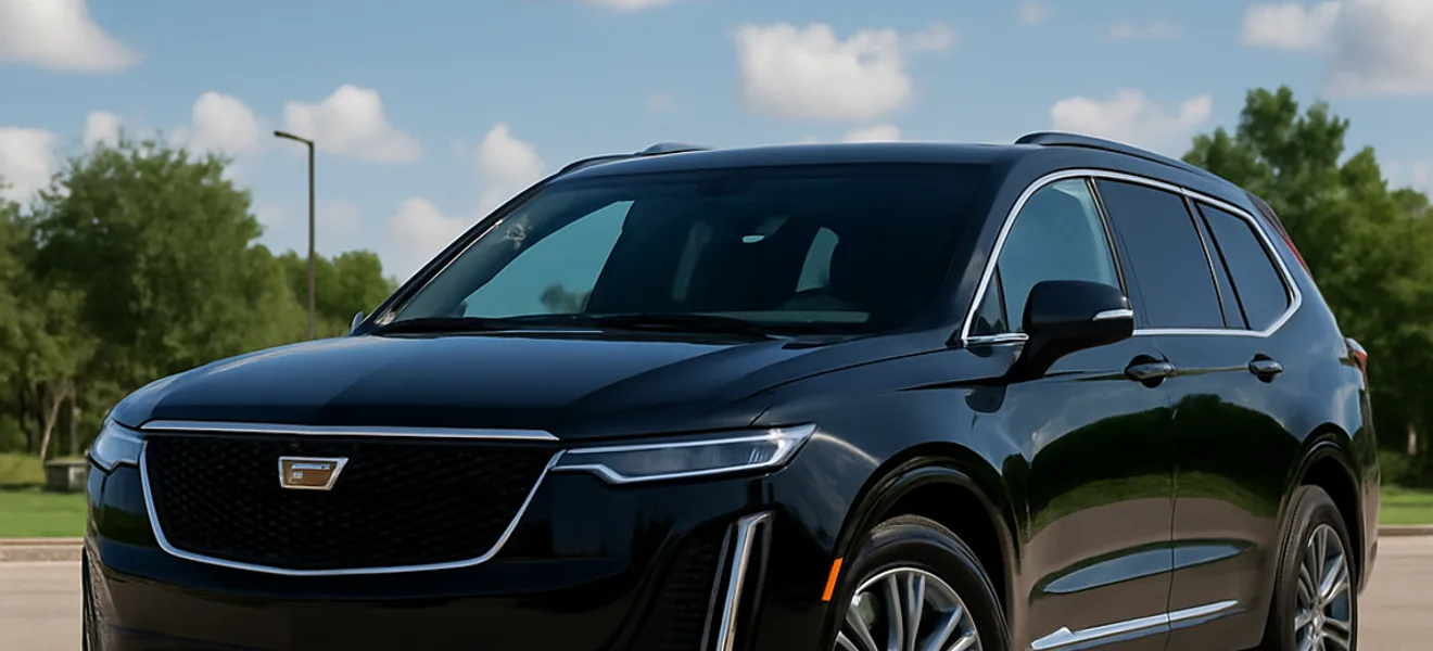 Cadillac XT6 — a Luxury crossover in the Harmony Limo fleet, up to 3 passengers, used for MIA, FLL, PBI and Ocean Reef Club airport transfers, weddings, and nights out across South Florida